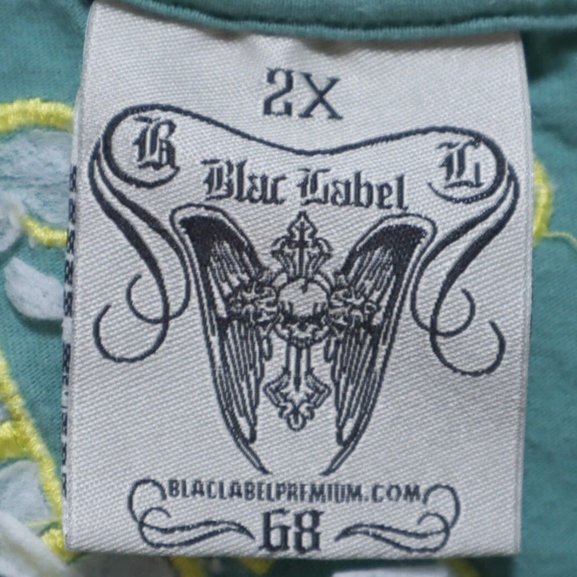 Vintage Black Label Soldier Dies But Once Solid T-Shirt Green 2XL Mens Slim Adult Shirt Size US XXL / EU 58 / 5 - 5 Thumbnail