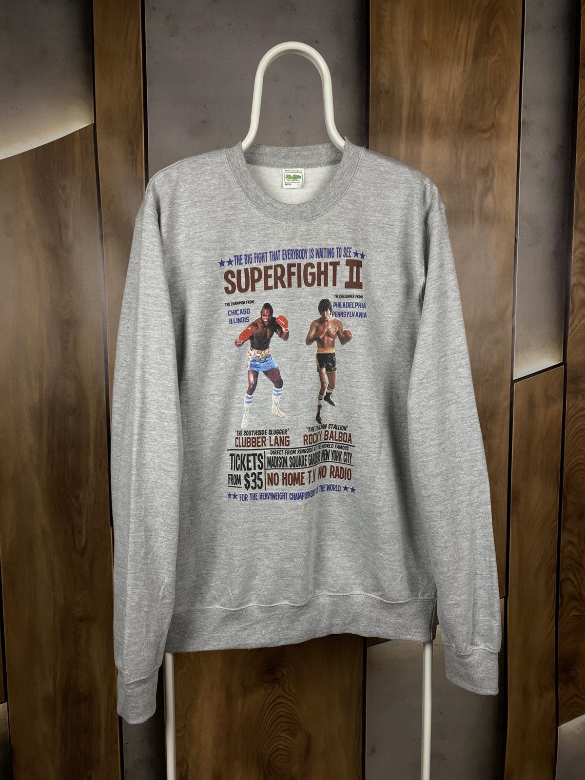 Vintage 🥊Vintage 90s Swetshirt Movie Rocky Balboa And Clubber Land🥊 Size US M / EU 48-50 / 2 - 1 Thumbnail