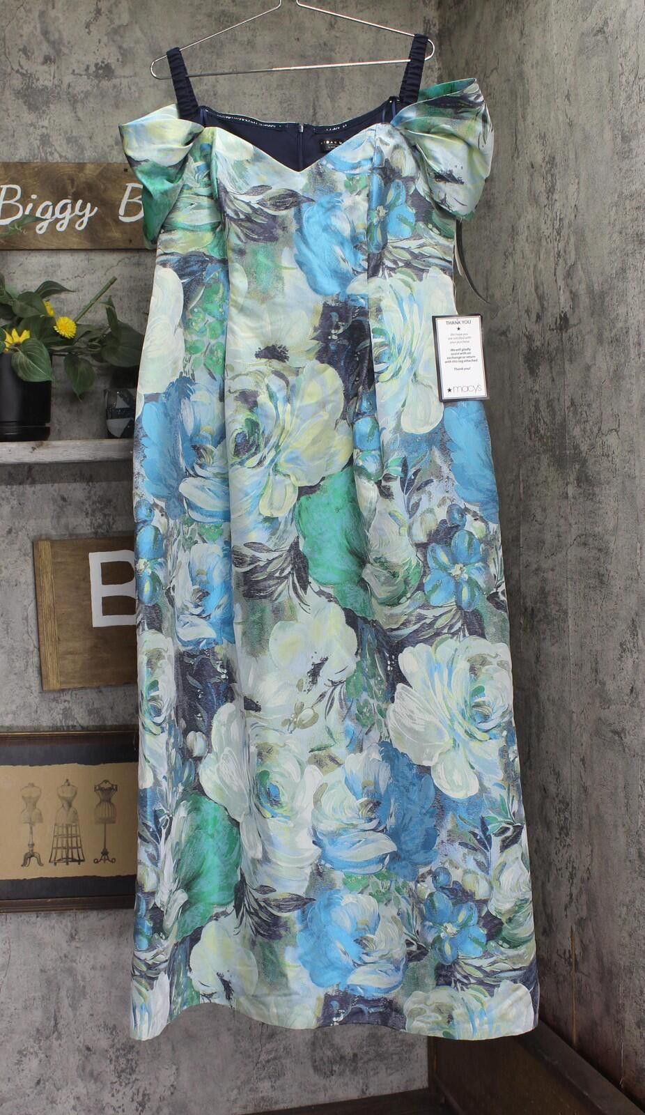 Other Nwt Aidan Mattox By Adrianna Papell Dress Blue Multi 18 Size XXL / US 16-18 / IT 52-54 - 1 Thumbnail