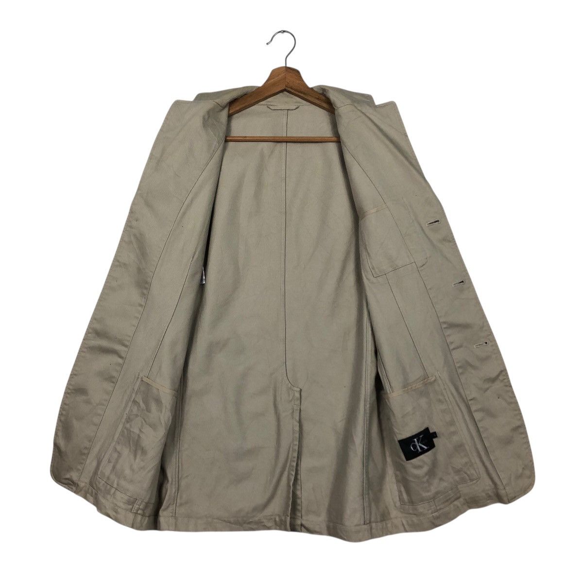 Japanese Brand CK Beige Cotton Twill Blazer / Work Jacket — L Issey Miyake Size US L / EU 52-54 / 3 - 14 Thumbnail