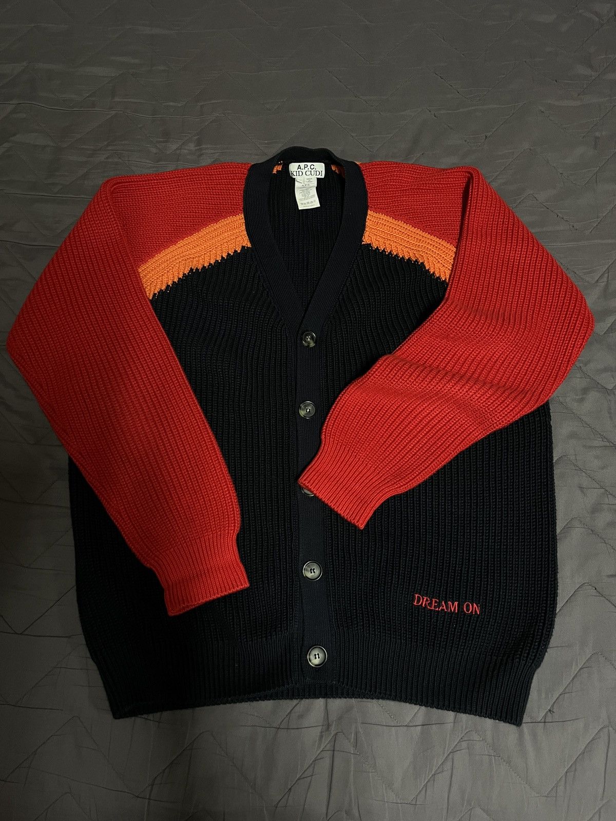 A.P.C. × Kid Cudi A.P.C x Kid Cudi dream on heavy knit cardigan Size US M / EU 48-50 / 2 - 3 Thumbnail