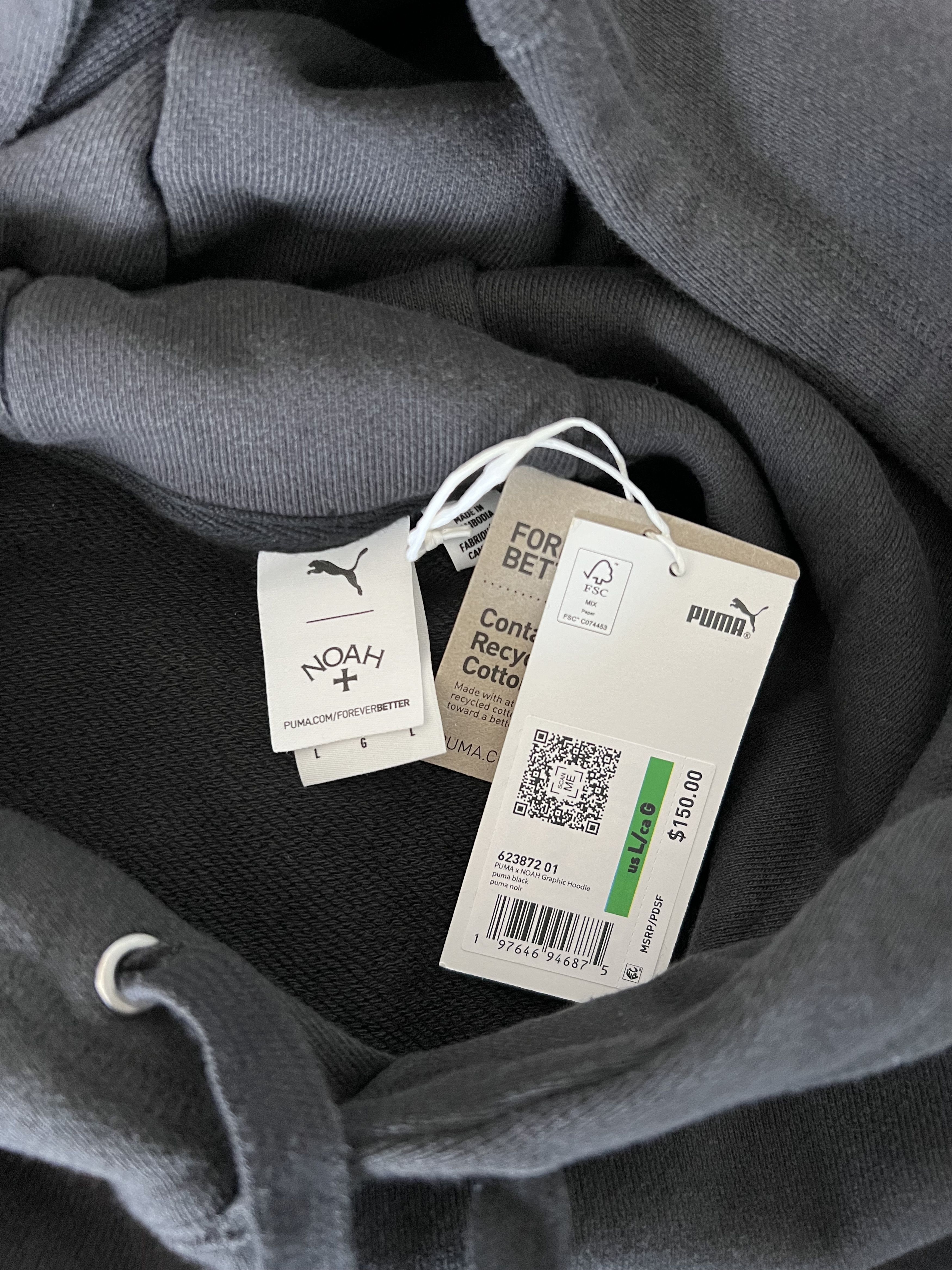 Noah × Puma Noah Puma Hoodie in Black Size US L / EU 52-54 / 3 - 5 Thumbnail