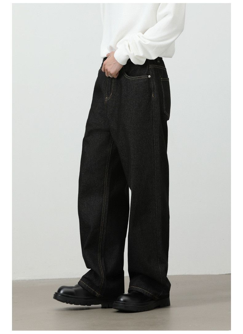 Japanese Brand American retro men's loose casual straight wide-leg jeans Size US 32 / EU 48 - 3 Thumbnail