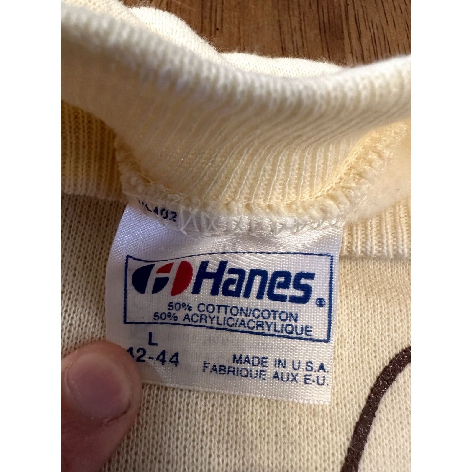 Hanes VINTAGE Nike Crewneck Sweatshirt Large BZ Crafts Duck Made In USA 80s Holiday Festive Retro American Logo Mens Size US L / EU 52-54 / 3 - 3 Thumbnail