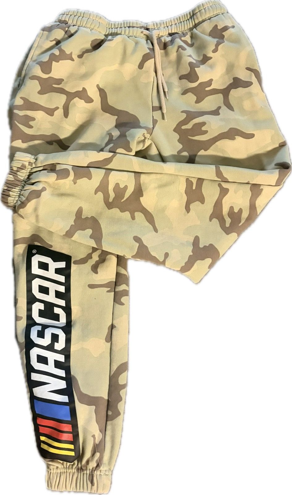NASCAR Nascar Beige Camo Jogger Pants with Logo Size 28" / US 6 / IT 42 - 2 Thumbnail