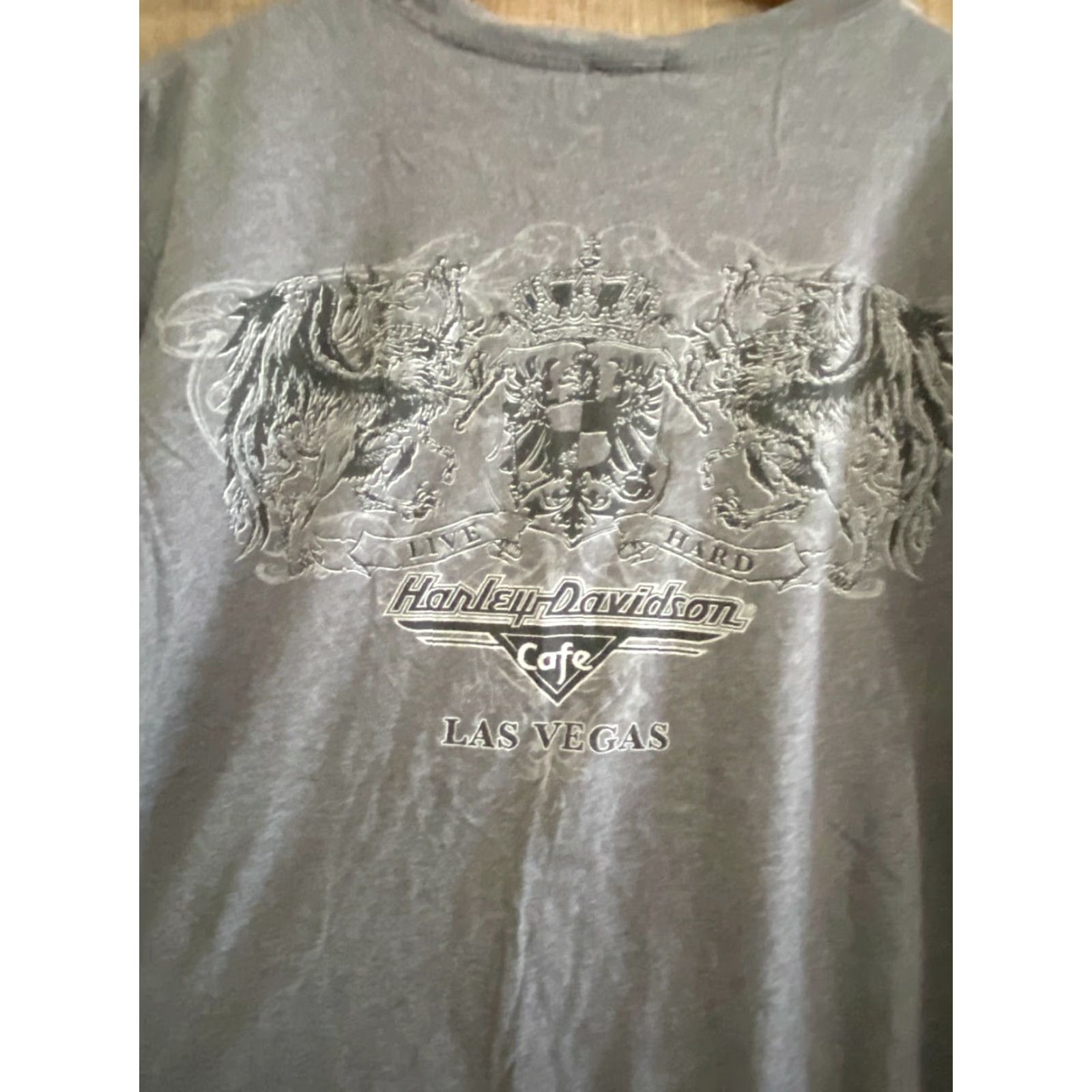 Harley Davidson Harley-Davidson Café Las Vegas Gray T-Shirt Men’s Lg Size US L / EU 52-54 / 3 - 3 Thumbnail