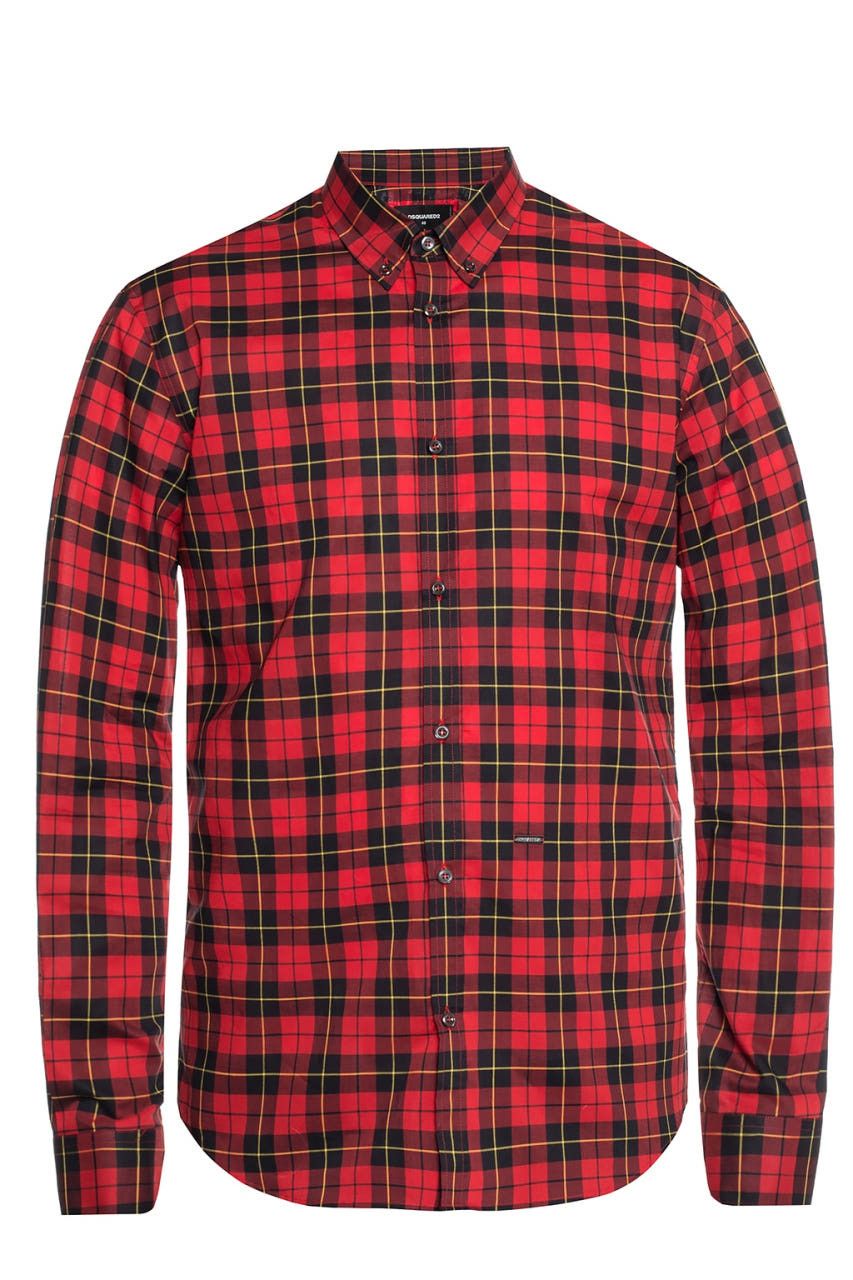 Dsquared2 DSQUARED2 RED CHECKED SHIRT Size US M / EU 48-50 / 2 - 1 Thumbnail