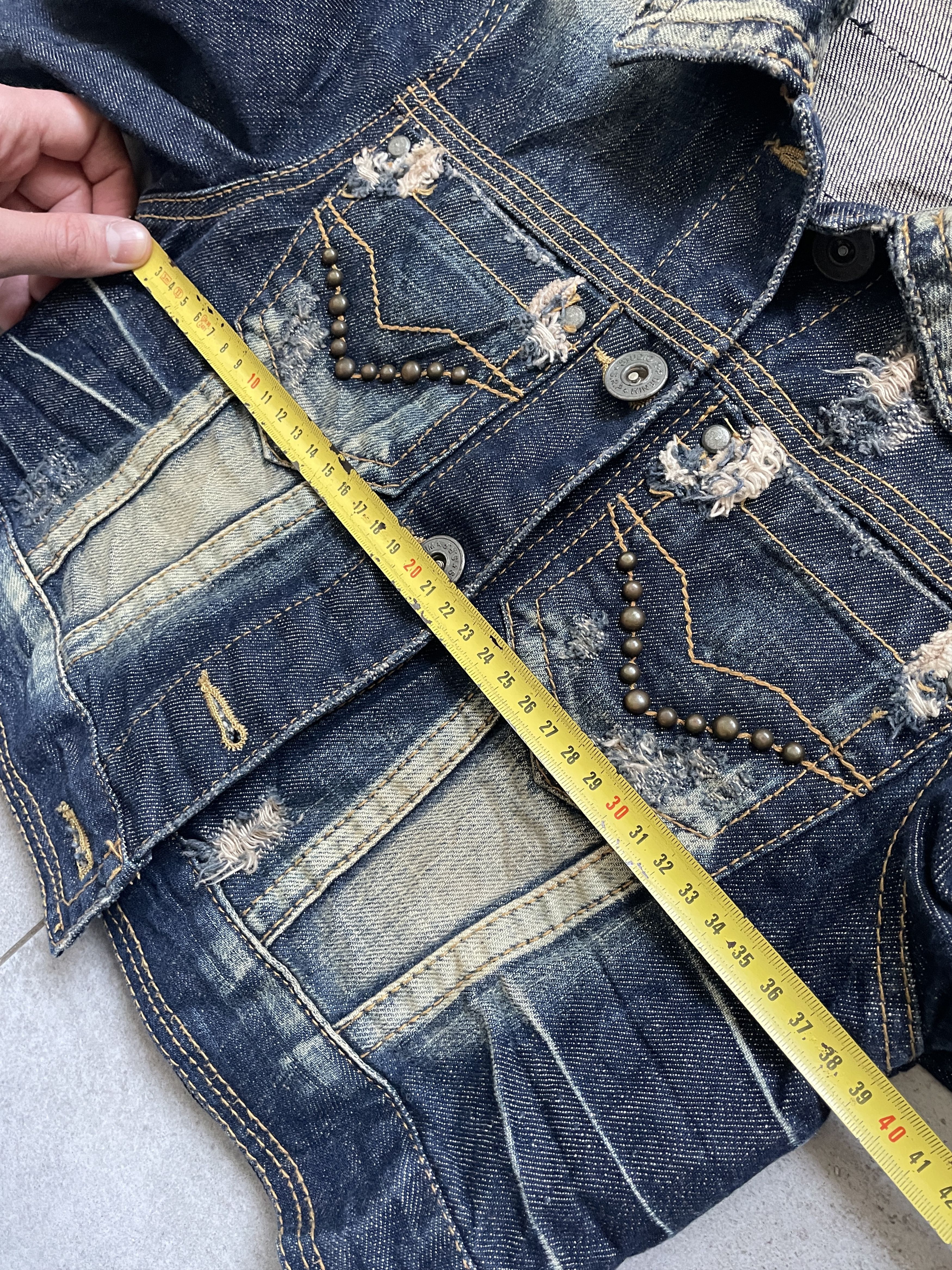 If Six Was Nine Y2K STUDIO R.P&DENIM HYSTERIC JAPANEESE CROPPED DENIM JACKET Size S / US 4 / IT 40 - 8 Thumbnail