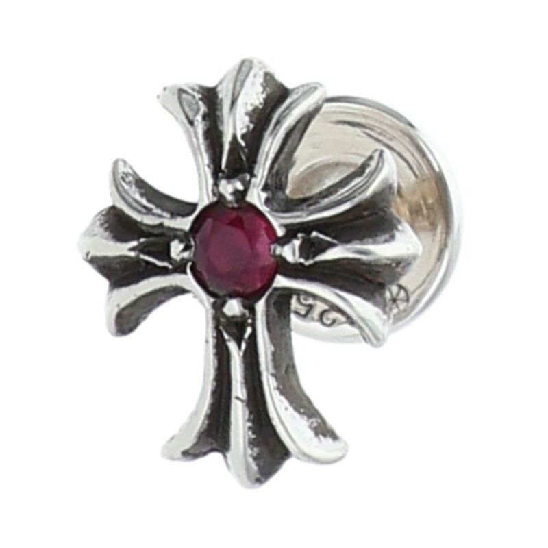Chrome Hearts Cross Stud Silver Earring