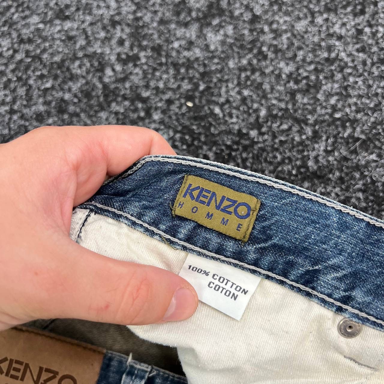 Kenzo Kenzo Rare Archive 90s Denim Pants Japanese Jeans Designer Size US 36 / EU 52 - 8 Thumbnail