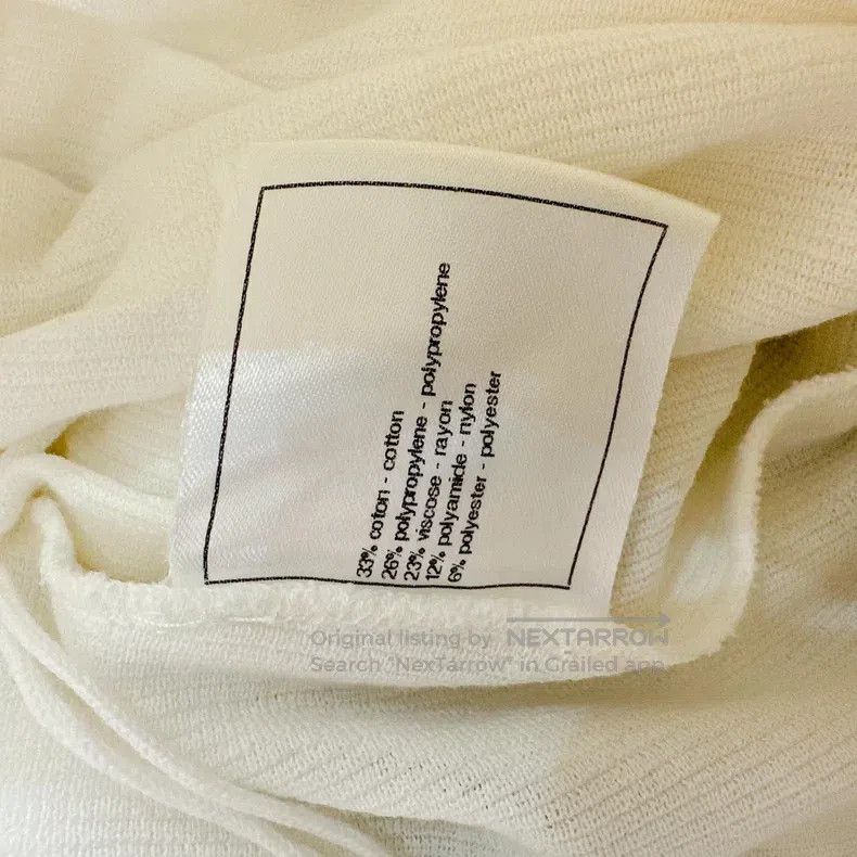 Chanel Chanel White mesh princess puffy skirt Size 42" / US 20 - 6 Thumbnail