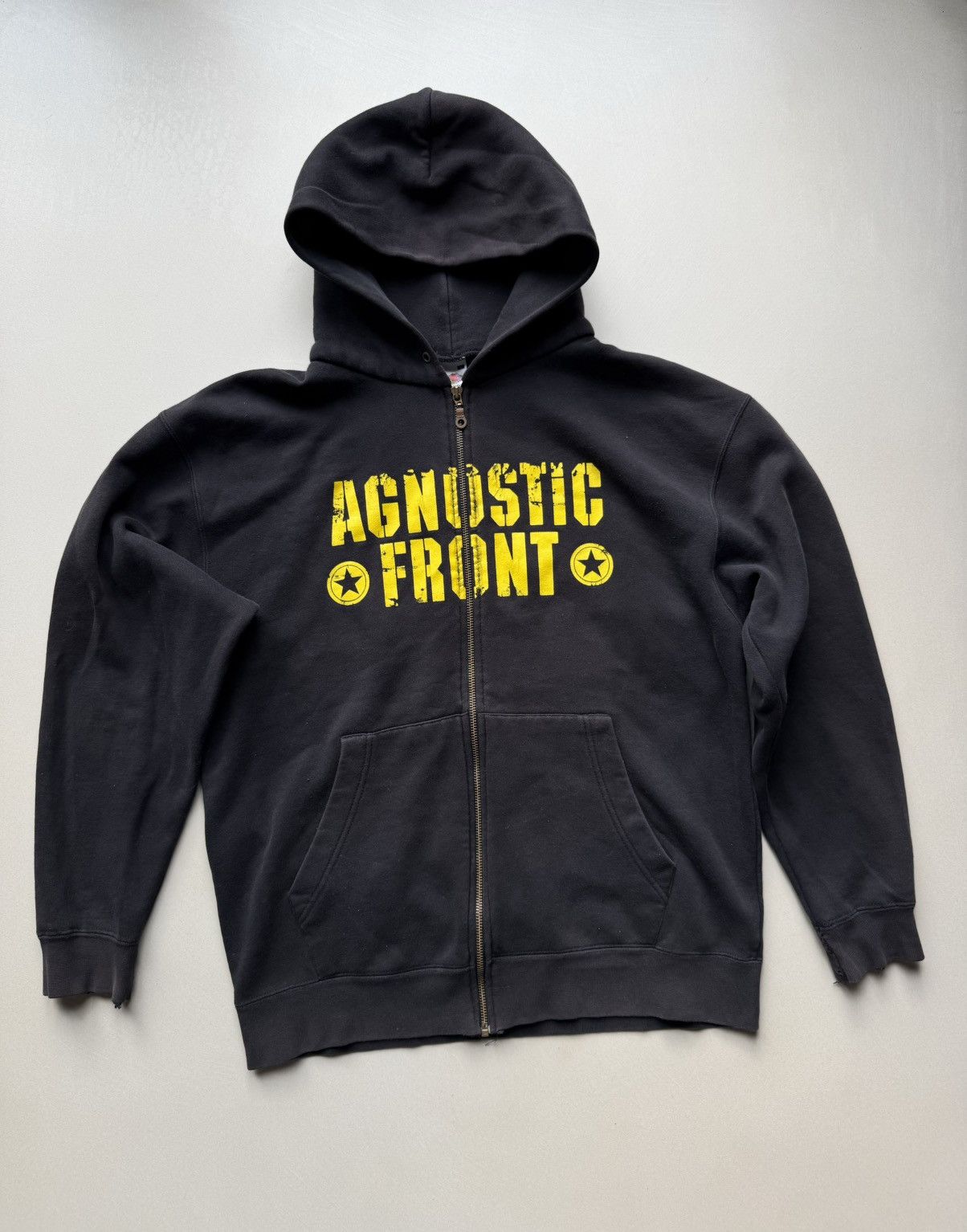 Agnostic Front nyhc Hardcore Band Zip Hoodie