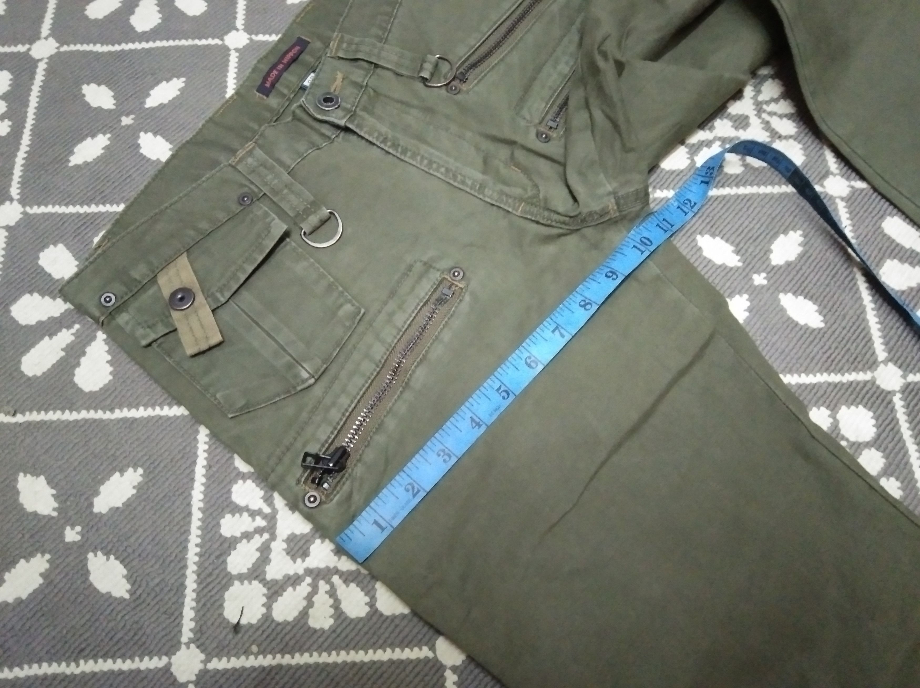Japan Blue × Japanese Brand × Vintage MADE IN NIPPON BLUEWAY BELL BOTTOM MILITARY STYLE PANT Size US 30 / EU 46 - 13 Thumbnail