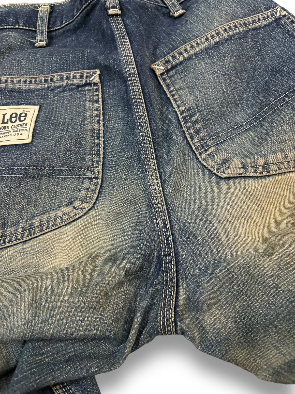 Lee Vintage 90s Lee Mud Wash Baggy Carpenter Jeans Size US 29 - 14 Thumbnail