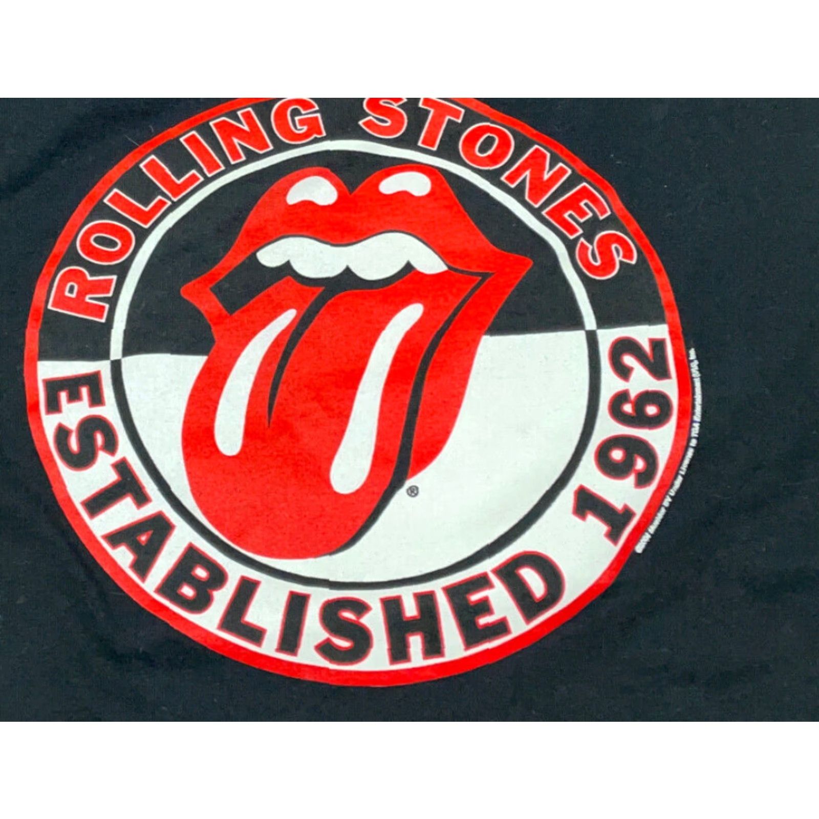 Logo 7 VINTAGE Rolling Stones Black Tongue Logo T-Shirt Adult Large 2004 Music Rock Mens Regular Cotton Black Sleeve Short Crew Neck Size US L / EU 52-54 / 3 - 5 Thumbnail