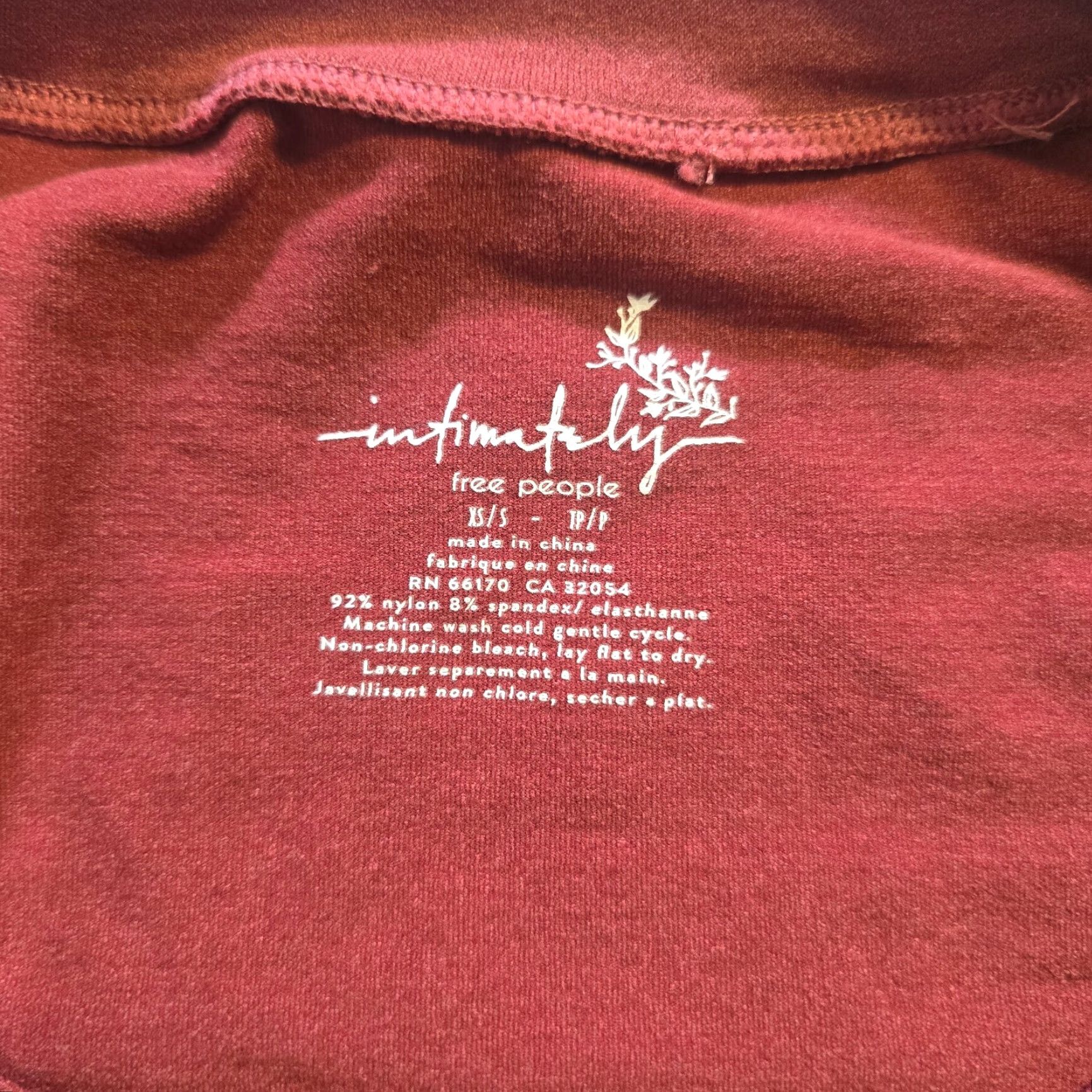 Free People Free People Shirt Womens Size S Orange Long Sleeve Cropped Athletic Intimately Size S / US 4 / IT 40 - 4 Thumbnail