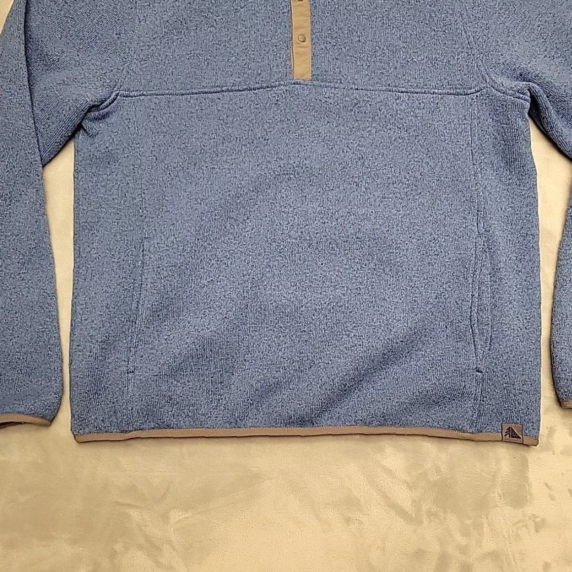 Vintage LL Bean Sweater Mens Large Blue Fleece Casual Knit 1/4 Snap T Pullover Size US L / EU 52-54 / 3 - 2 Thumbnail