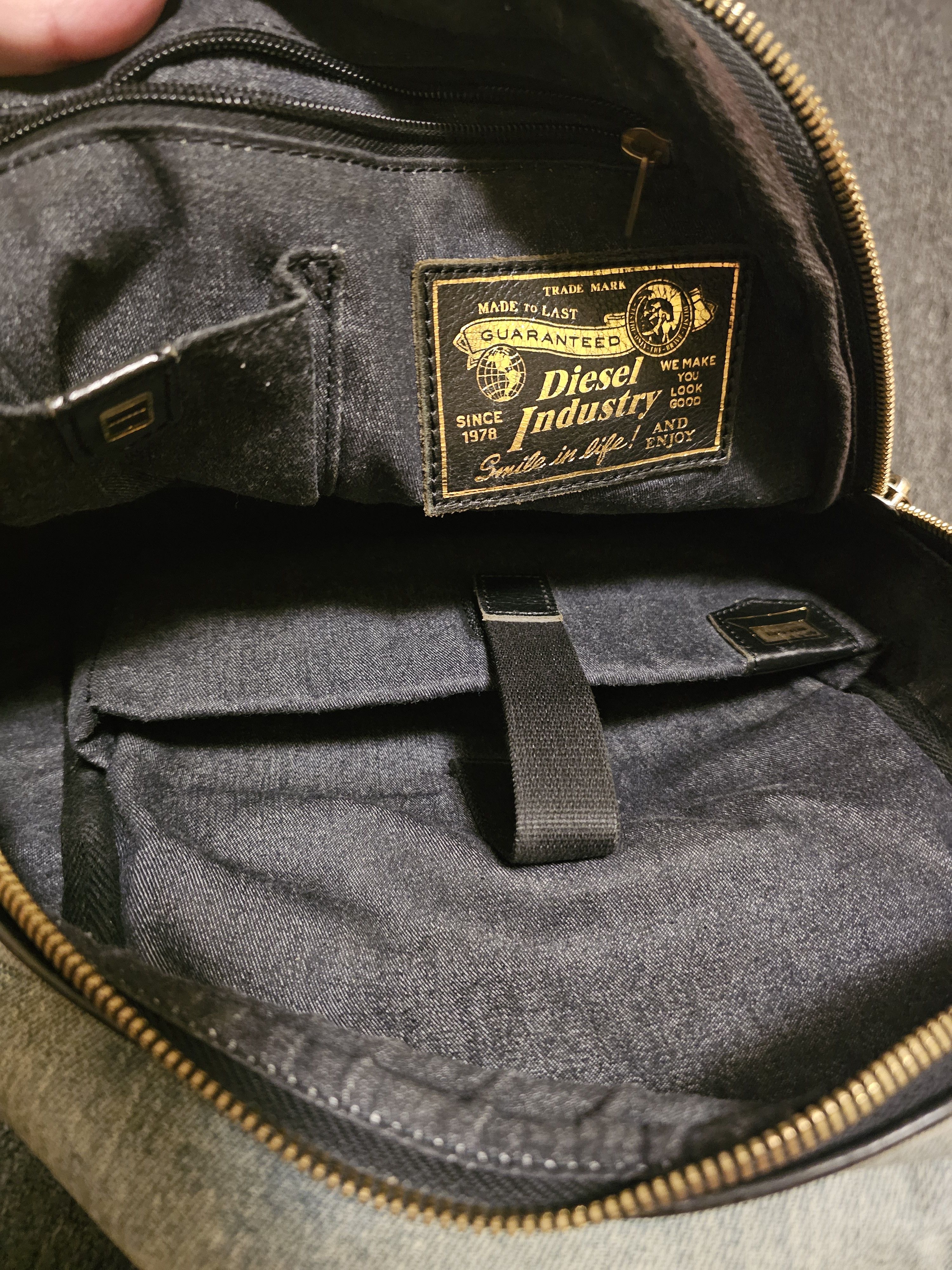 Diesel Diesel Men's Denim Backpack Size 32 - 6 Thumbnail