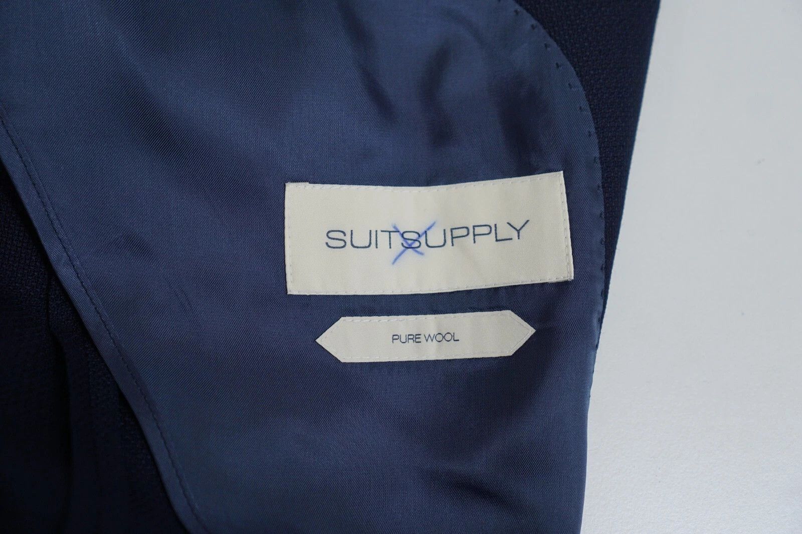 Suitsupply Men Suitsupply Blazer Havana Patch Half Wool Navy Blue US32 Size 34S - 5 Thumbnail