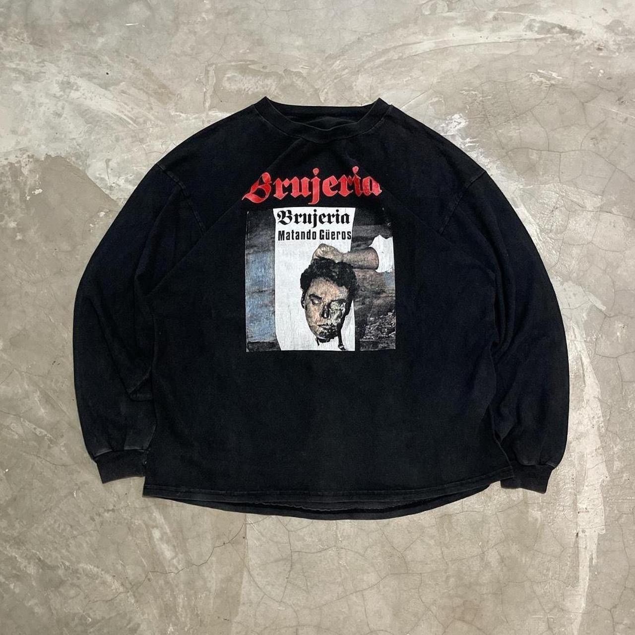 T-shirt Vintage Brujeria - Album Ritmos Satanicos - Taille S à 5XL - Coton Noir