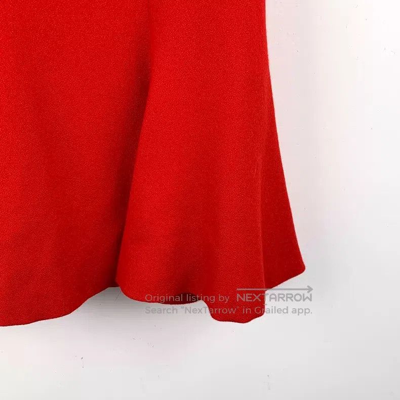 Dior Dior Red wool round-neck short-sleeved dress Size XS / US 0-2 / IT 36-38 - 4 Thumbnail