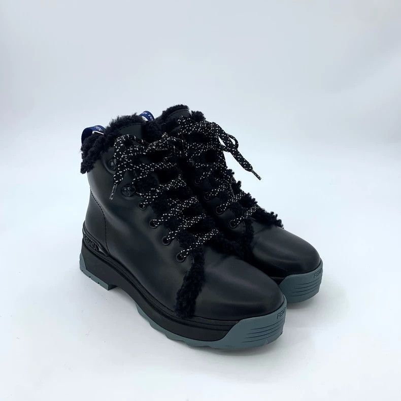 Fendi Fendi Black ThickSoled Snow Boots Size US 7.5 / EU 40-41 - 2 Thumbnail