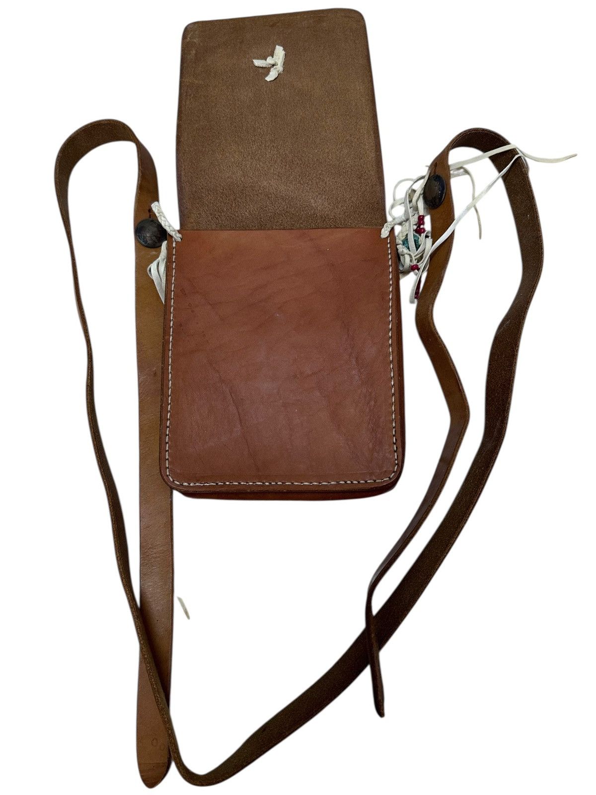 Japanese Brand Vintage Cheyenne Saddle Leather Shoulder Bag/Goro's Bag Size ONE SIZE - 8 Thumbnail