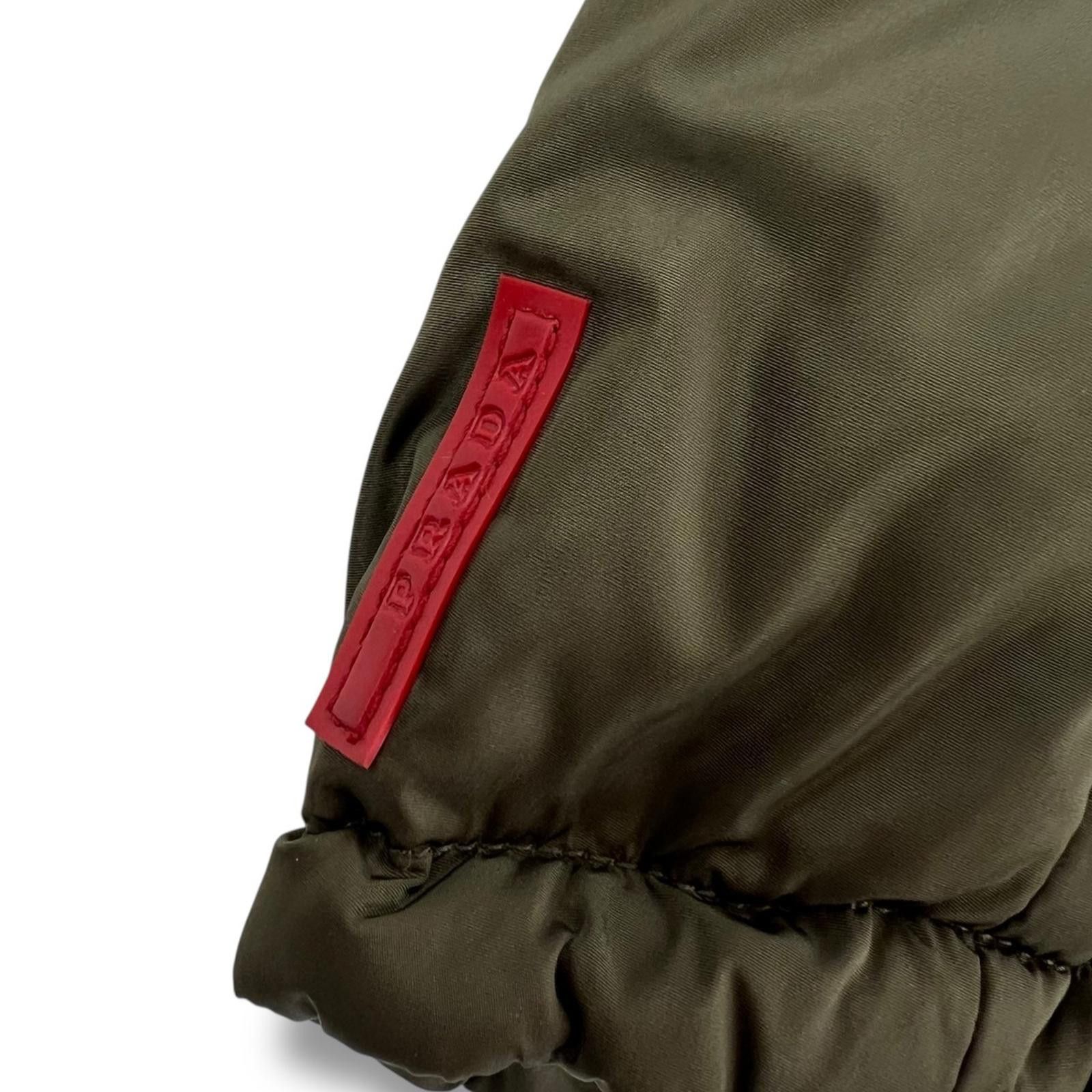 Prada Prada Women's Khaki Two Tone Puffer Jacket Size M / US 6-8 / IT 42-44 - 5 Thumbnail