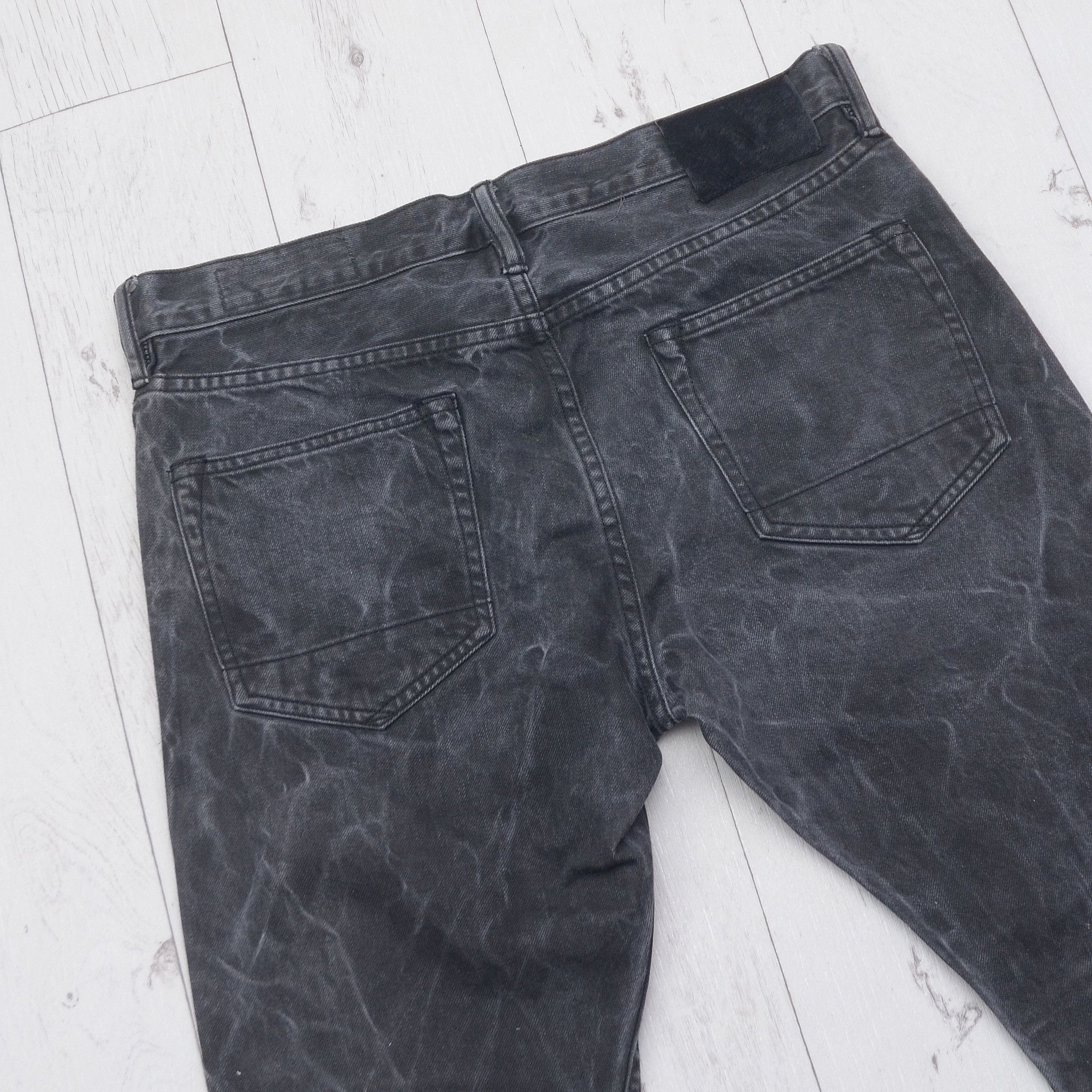 Allsaints × Vintage AllSaints Selvedge Gray Pistol Pit Denim Jeans Mens 30 Y2K Size US 30 / EU 46 - 8 Thumbnail