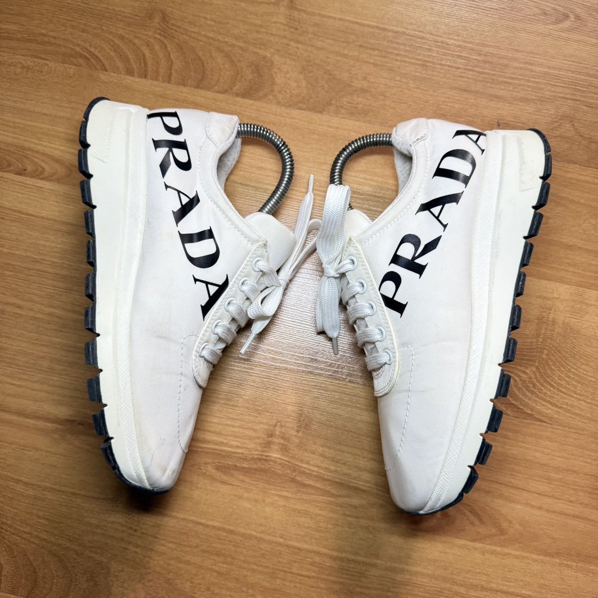 Prada Prada Matchrace Nylon Sneakers City Shoes Big Logo Print Size US 7.5 / IT 37.5 - 2 Thumbnail