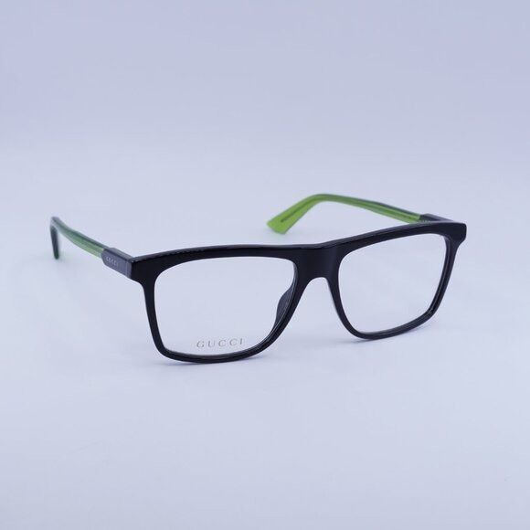 Gucci 🕶️ New Gucci GG1820O 006 Eyeglasses - Shiny Black/Green Size ONE SIZE - 3 Thumbnail