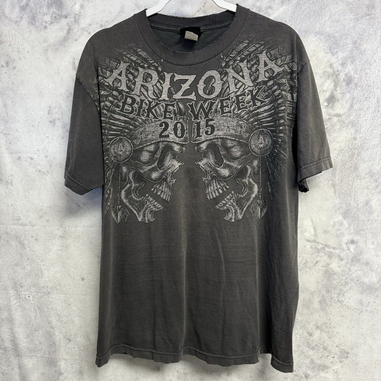 Other Arizona Bike Week T Shirt Mens L Black Hot Leathers Faded Bl Size US L / EU 52-54 / 3 - 1 Thumbnail