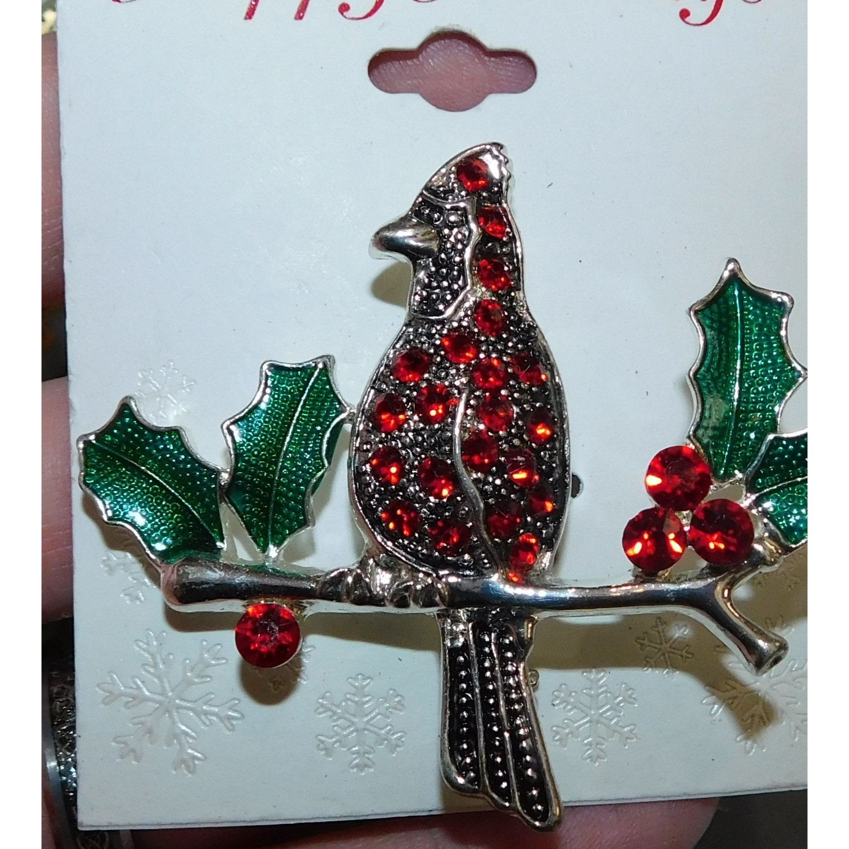 Other Table & Tower Red Cardinal Holiday Brooch Size ONE SIZE - 3 Thumbnail