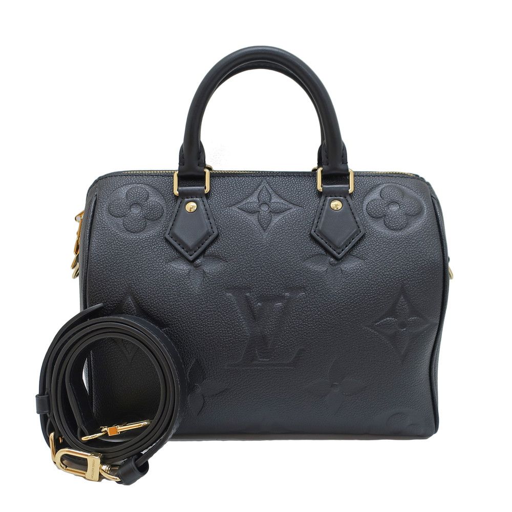 image of Louis Vuitton Speedy 25 Mini Boston Bag Empreinte Black, Women's