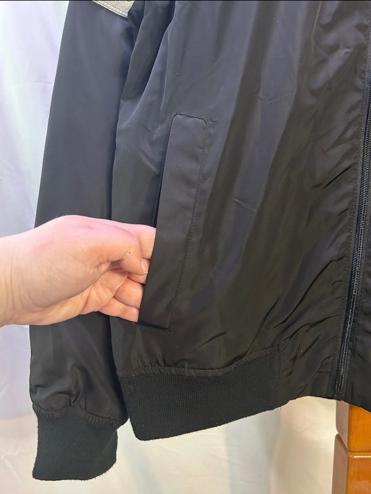 Other Game Theory RARE Black Bomber Jacket Retro Patches Sz L Size US L / EU 52-54 / 3 - 7 Thumbnail