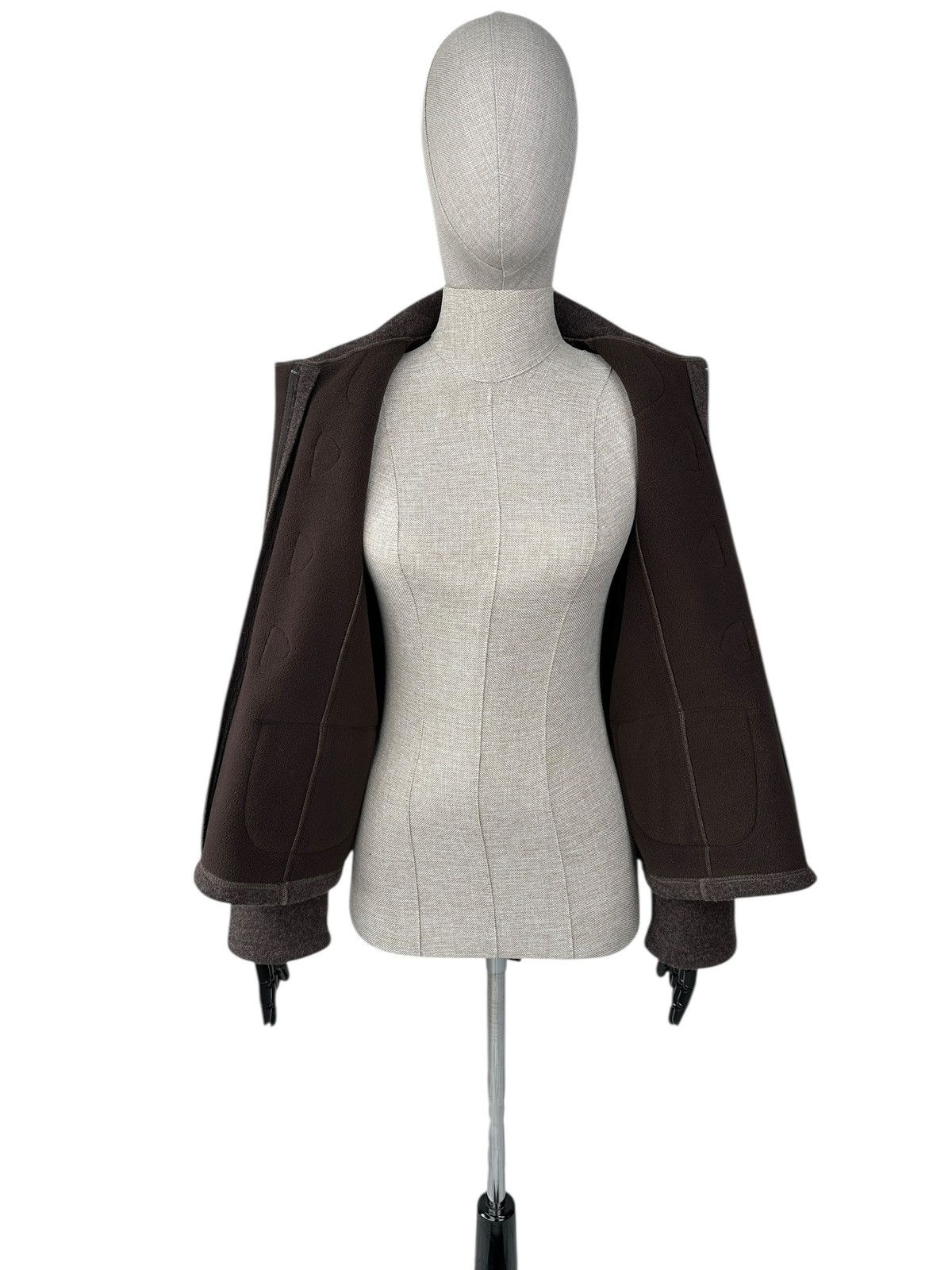 Saint James SAINT JAMES Wool Jacket Duffle Coat Brown Women’s UK 14 Size L / US 10 / IT 46 - 4 Thumbnail