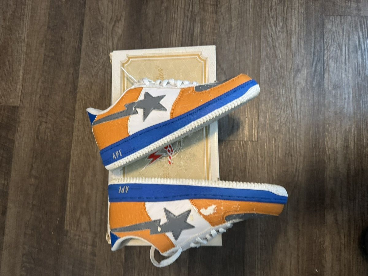 Bape × Nigo Vintage Bapesta ‘Light Blue Orange’ Size US 10.5 / EU 43-44 - 4 Thumbnail