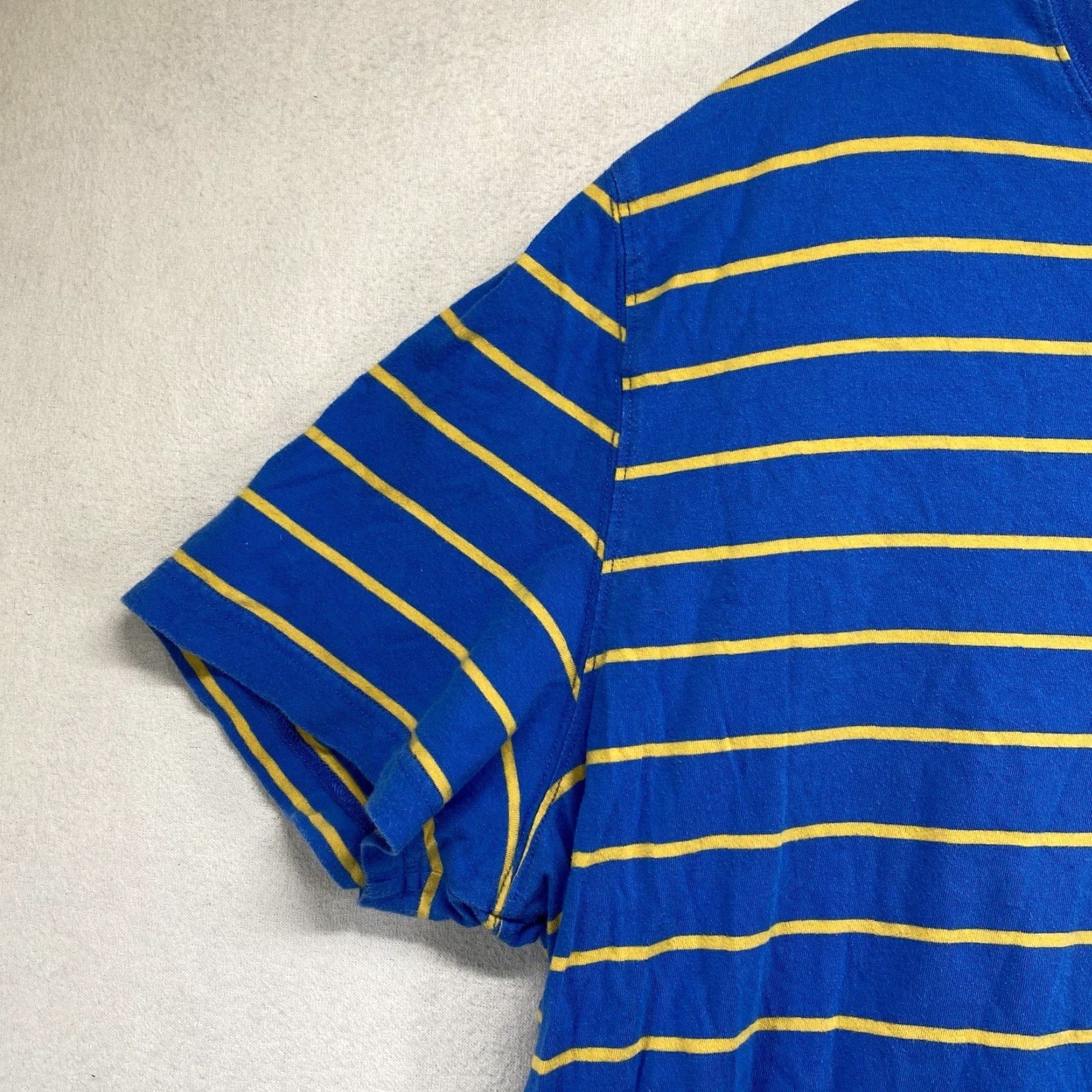 Vintage VINTAGE Saddlebred T-Shirt Men L/XL Short Sleeve Crew Neck Graphic Ramones Logo Cotton Blue & Yellow 80s Punk Grunge Size US L / EU 52-54 / 3 - 5 Thumbnail