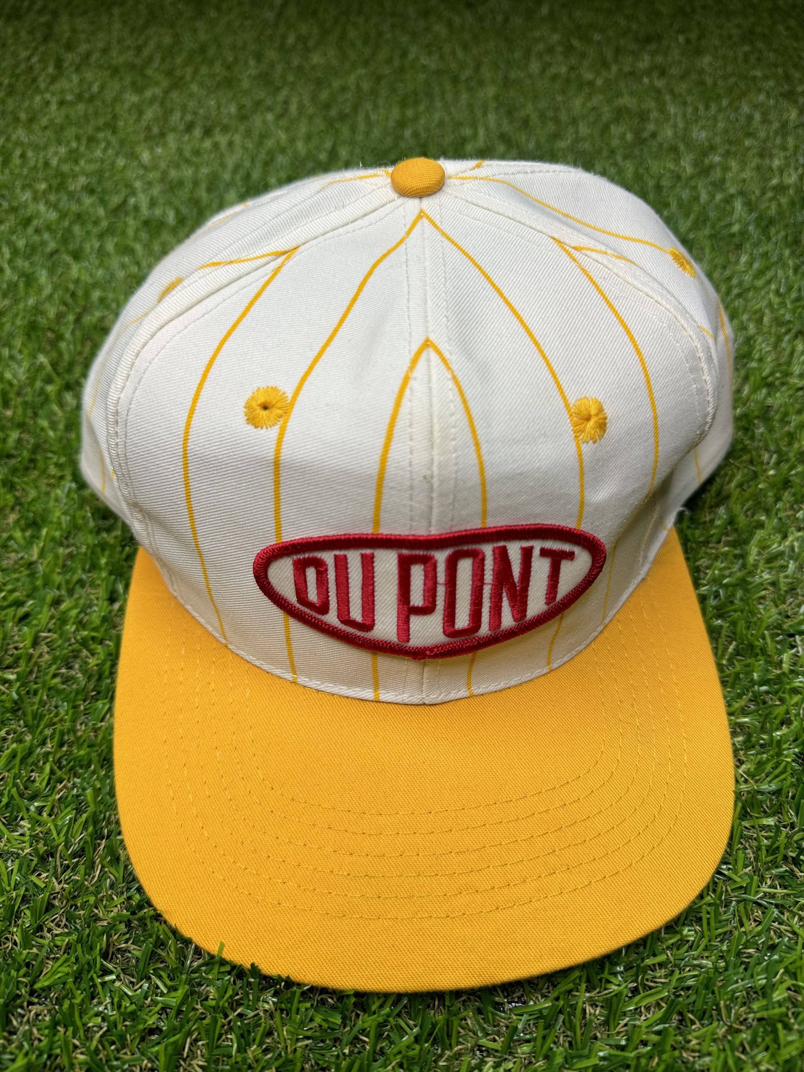 DuPont VTG Winner Yellow Pin Striped Dupont Racing Snapback Hat Size ONE SIZE - 1 Thumbnail