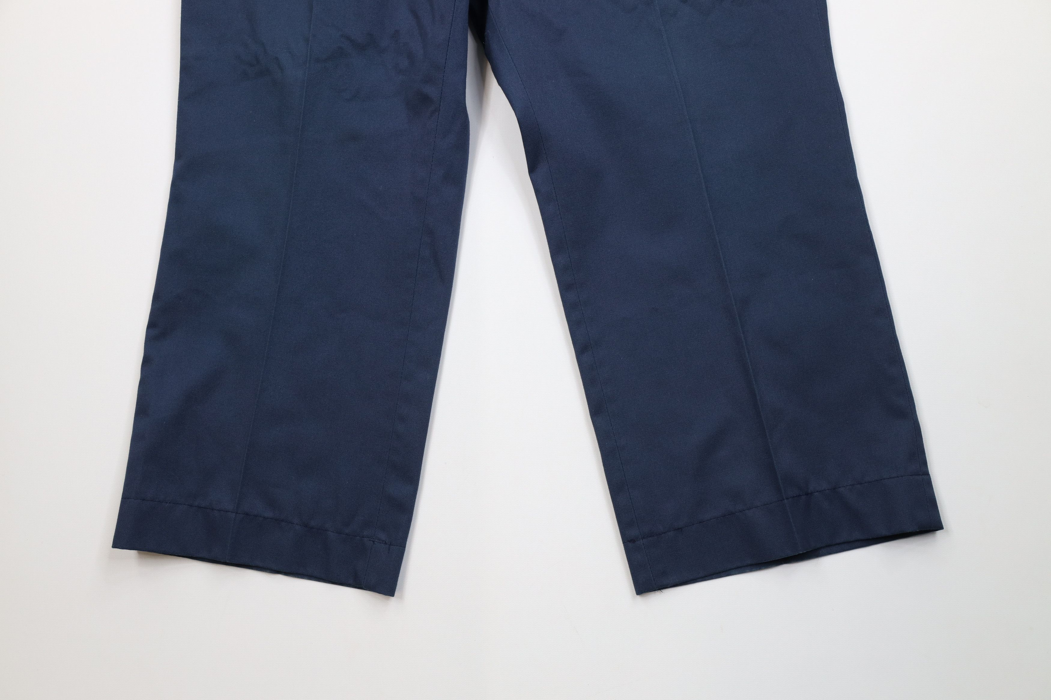 Big Mac Vintage 70s Big Mac Workwear Wide Leg Chino Pants Blue USA Size US 36 / EU 52 - 4 Thumbnail