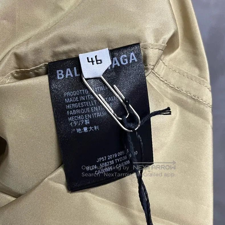 Balenciaga Balenciaga Khaki Back Logo Jacket Coat. Size US S / EU 44-46 / 1 - 3 Thumbnail