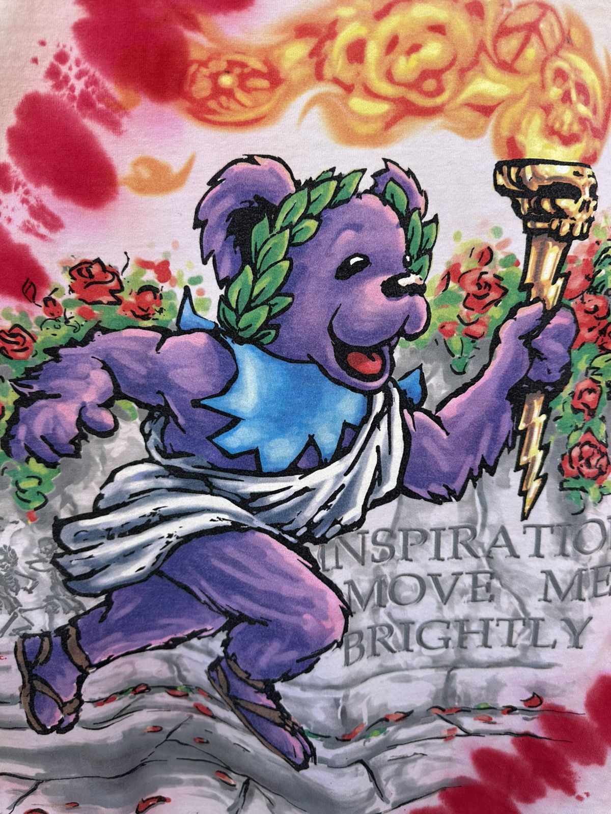 Grateful Dead × Liquid Blue × Vintage Grateful Dead 1996 GDM “Deadcathlon” Olympics Tie-Dye Tee Size US XL / EU 56 / 4 - 21 Thumbnail