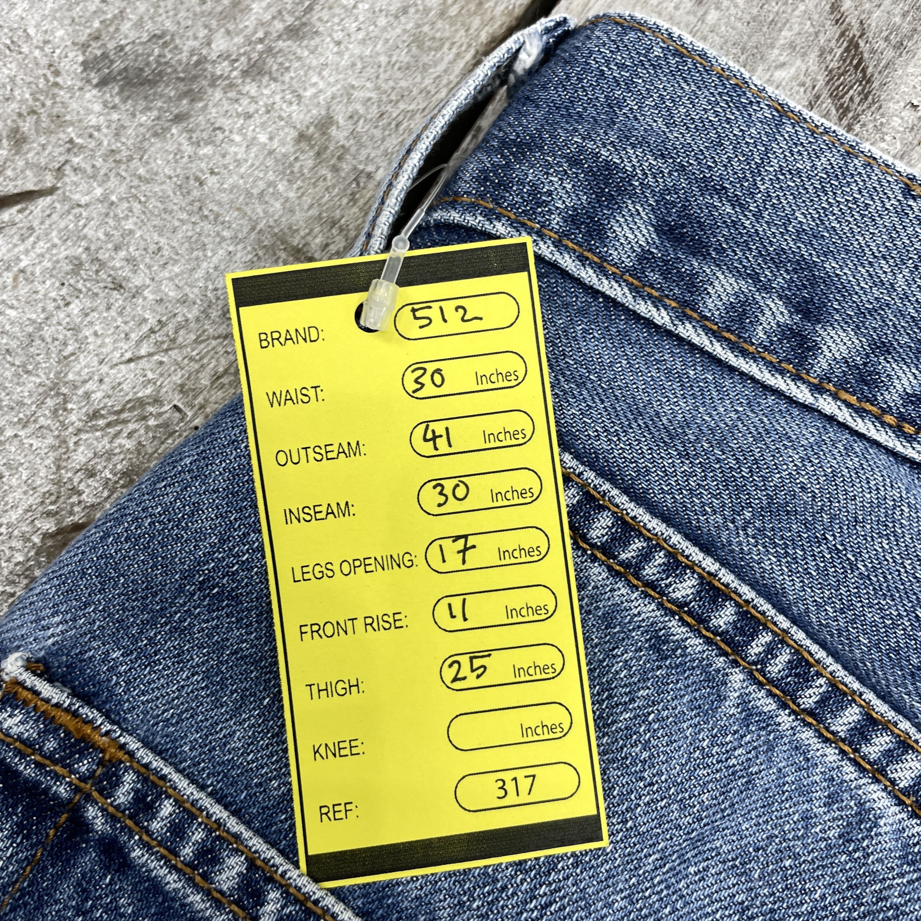 Levi's Vintage Levi's 512 Faded Distressed Jeans-WC317 Size US 30 / EU 46 - 9 Thumbnail