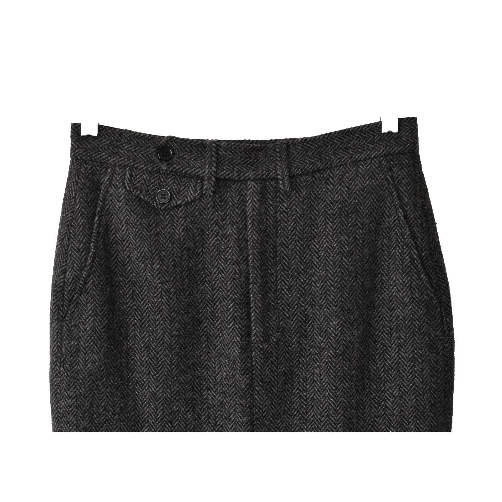Ralph Lauren NEW RALPH LAUREN Herringbone Slash Pocket Pencil Skirt Sz 2 Size 26" / US 2 / IT 38 - 2 Thumbnail