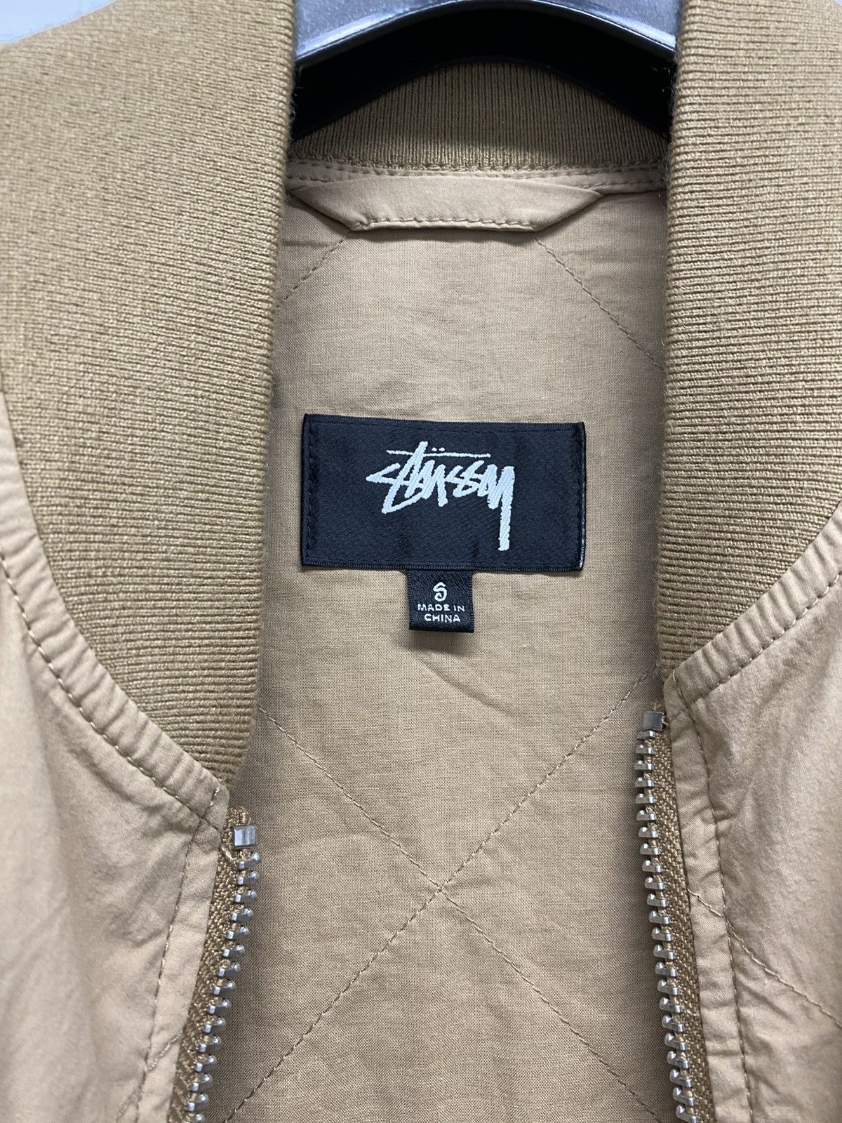 Stussy Summer Stussy Lightweight Cotton Bomber Jacket Khaki - Small Size US S / EU 44-46 / 1 - 9 Thumbnail
