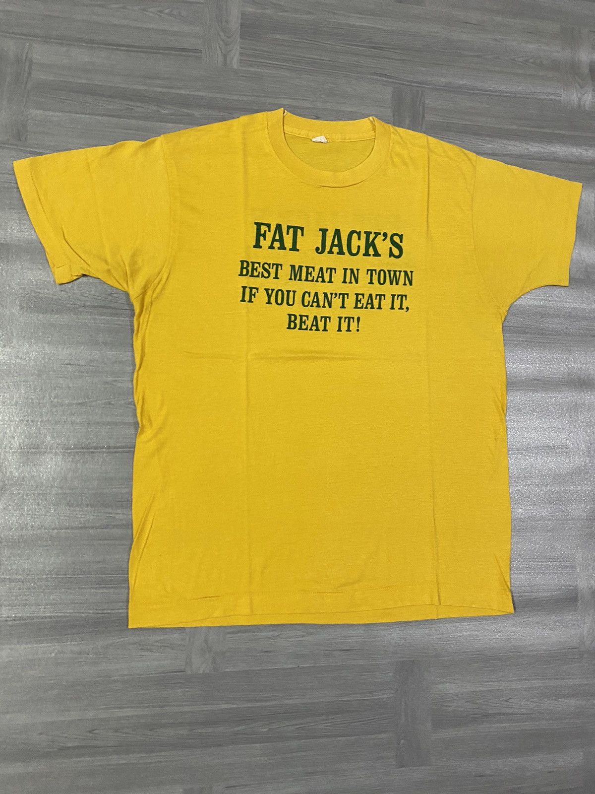 Other Vintage 80s Funny Fat Jacks Best Meat in Town Comedy Shirt Size US M / EU 48-50 / 2 - 3 Thumbnail
