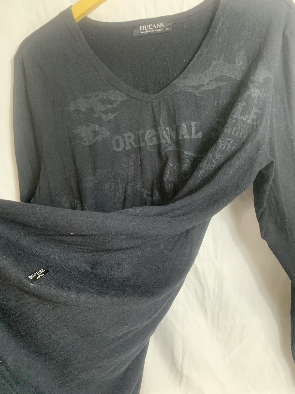Japanese Brand Fr Jeans Faded black longsleve Size US M / EU 48-50 / 2 - 15 Thumbnail