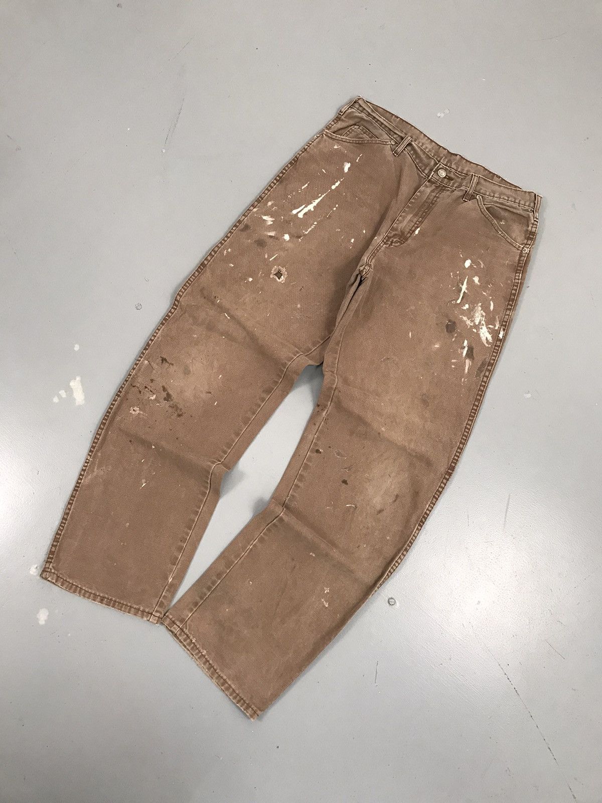 Dickies × Vintage Vintage Dickies carpenter faded denim Size US 34 / EU 50 - 2 Thumbnail
