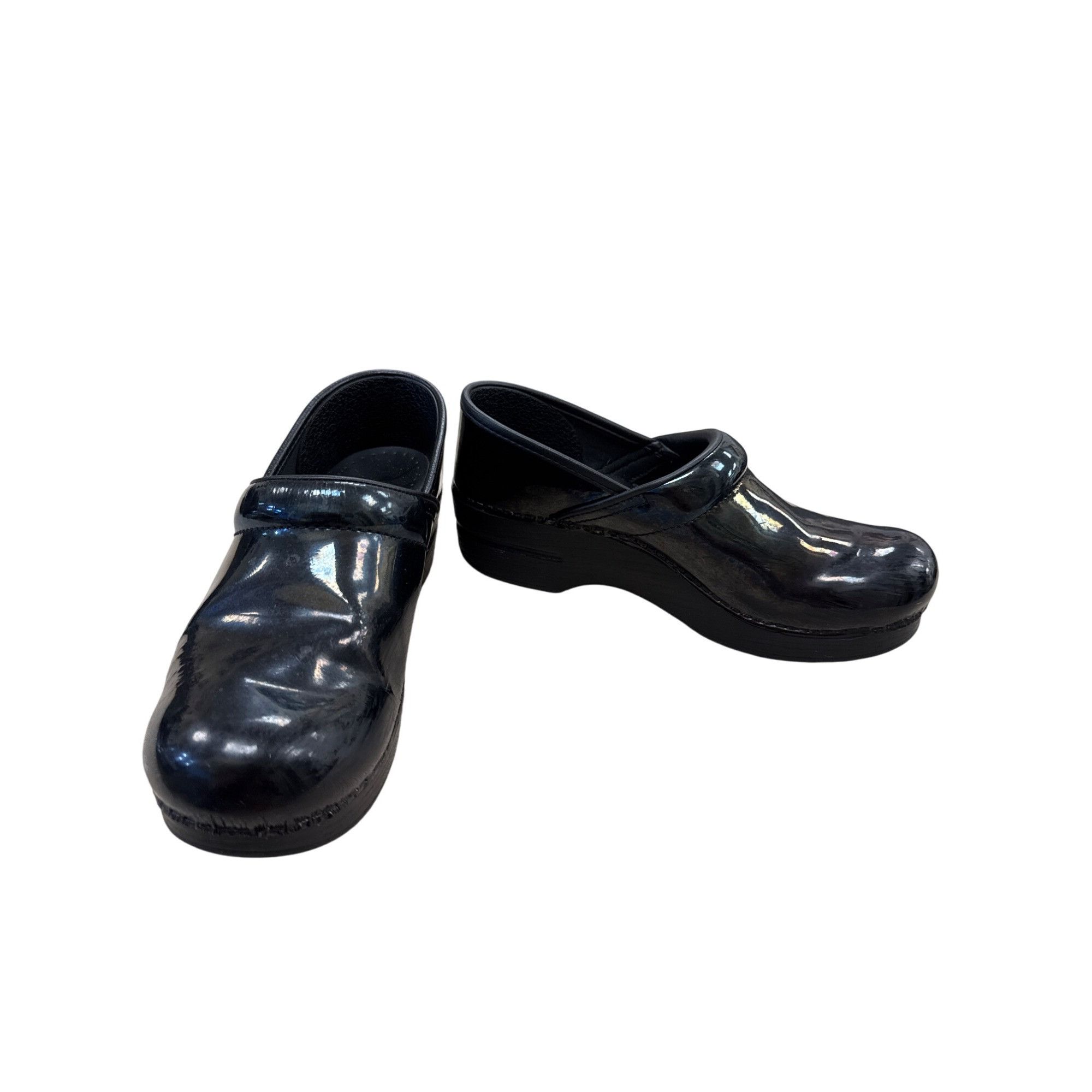 Dansko Dansko Womens Black Leather Clogs Shoes Size 8.5 SKU 7180 Size US 8.5 / IT 38.5 - 1 Thumbnail