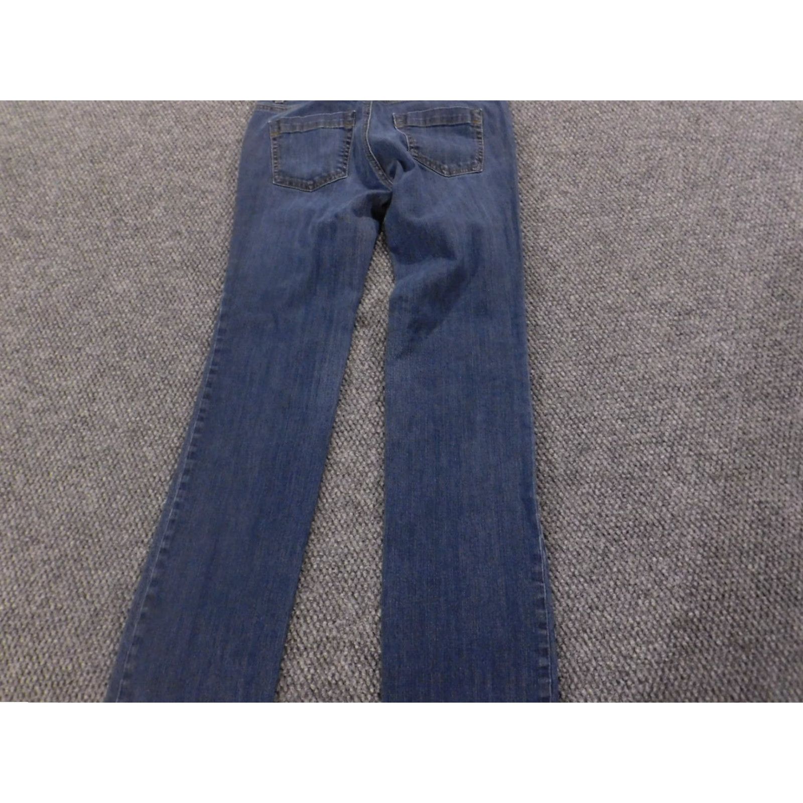 Ann Taylor Ann Taylor Jeans Women 2 Blue Straight Curvy Fit Low on Waist Denim Zip Pockets Stretch Regular 32in Inseam - Designer Size 26" / US 2 / IT 38 - 6 Thumbnail